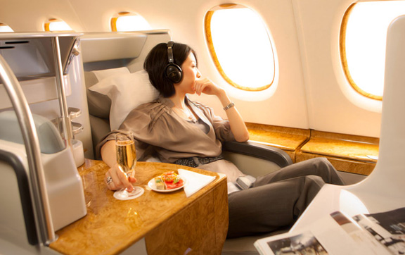 Fly in luxury with Emirates Business Class