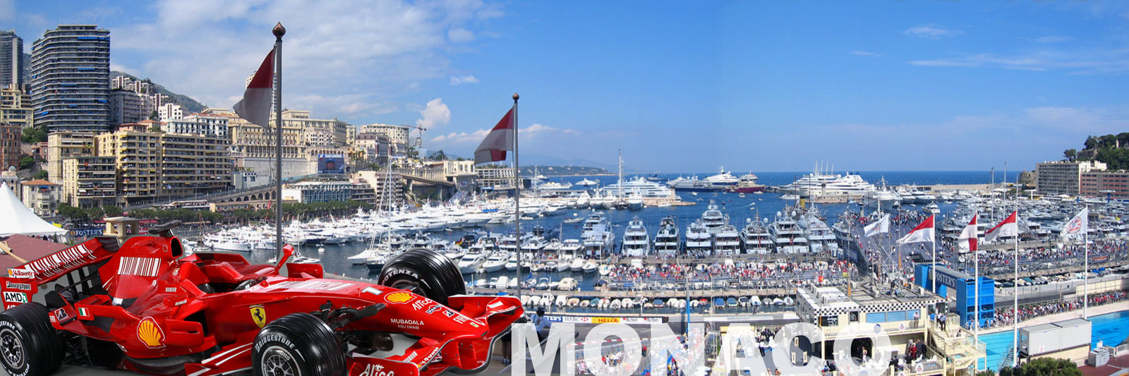 Monaco Harbour during Formula One Grand Prix