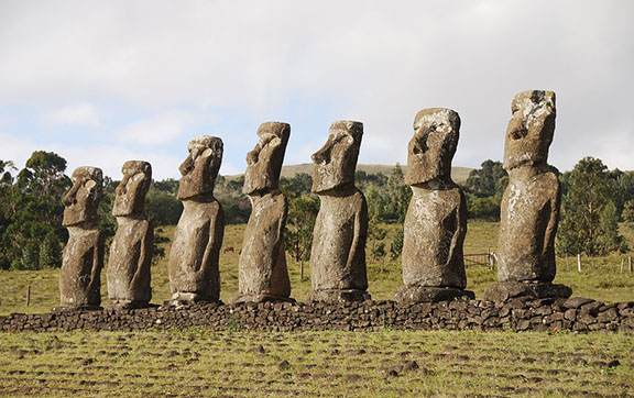 Easter Island Statues in Chile