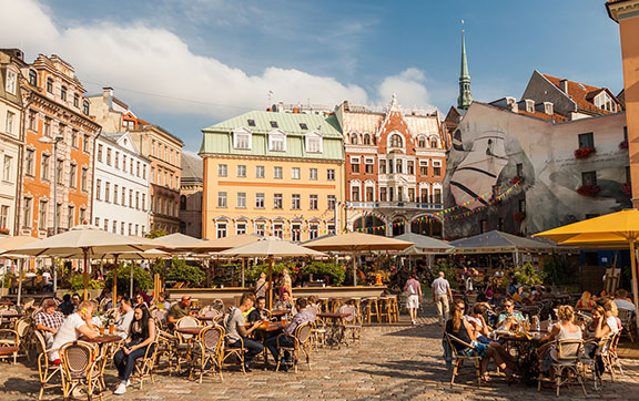 Cafes in the Old Town of Riga