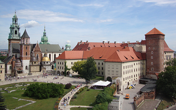 Wawel Castle in Krakow, Poland