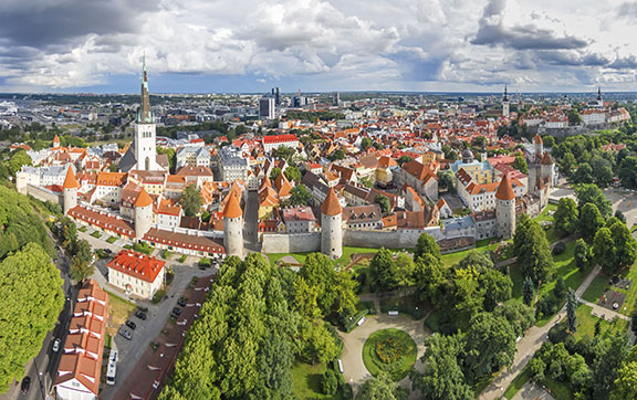 Panorama of Tallinn, Estonia