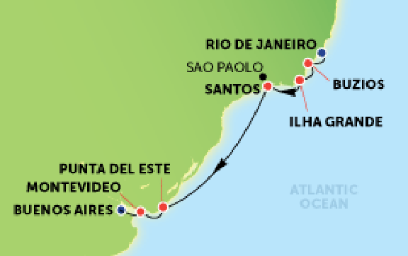 Rio de Janeiro to Buenos Aires with Norwegian Cruises