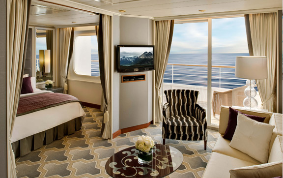 Crystal Serenity Penthouse Suite with Veranda