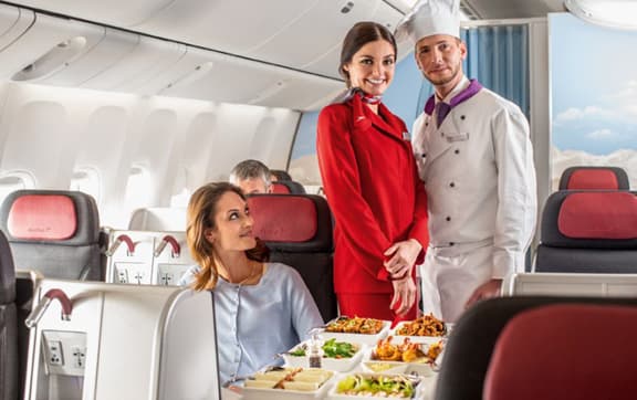 Austrian Airlines Business Class to Europe