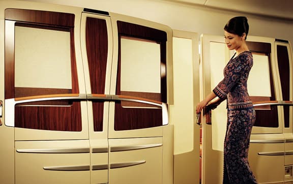 Singapore Airlines Mixed First/Business Class to USA