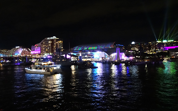 View of the Maritime Museum Lit up by Vivid
