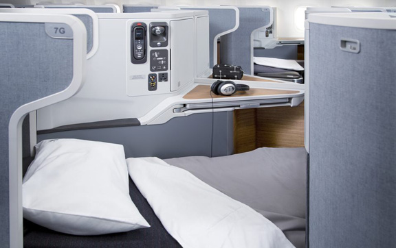 American Airlines Business Class Bed