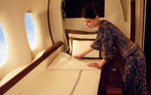 Turn down service on Singapore Airlines First Class