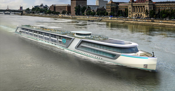 Artist rendering of a Crystal River Cruises ship (image: Crystal Cruises) Crystal River Ship