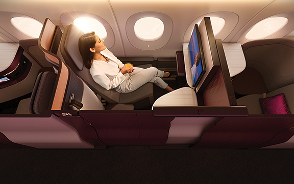 Qatar's New Business Class Seat
