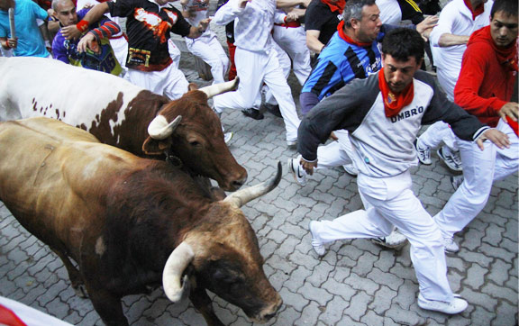 San Fermin - Running of the Bulls, Pamplona, Spain